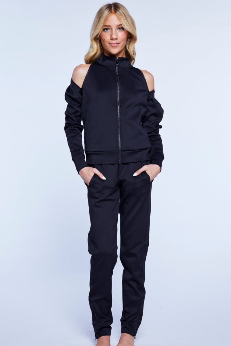 The Zip Jacket To & From - Tops - Jackets Jo+Jax Black Youth X-Small 