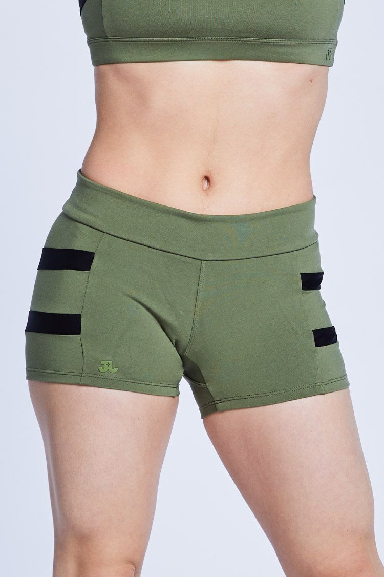 Trax Shorts Fitted Wear - Bottoms - Shorts Jo+Jax Army/Black Large Adult 